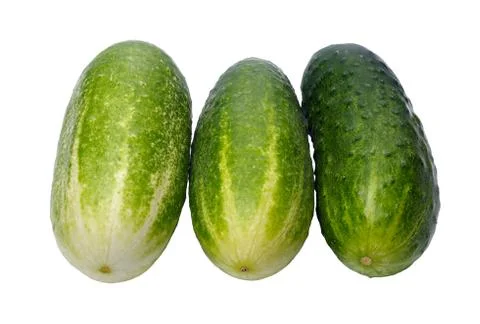 Cucumbers, isolated Stock Photos