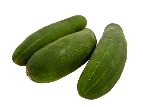 Cucumbers isolated on white background Stock Photos