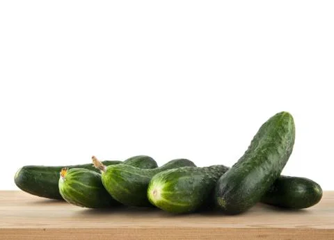 Cucumbers isolated on white background Stock Photos