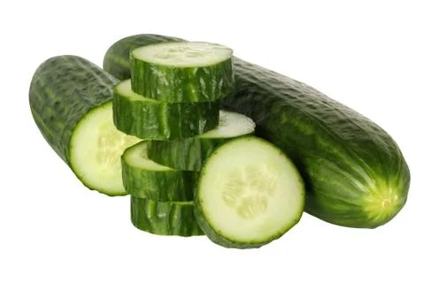 Cucumbers isolated on white background. Stock-Fotos
