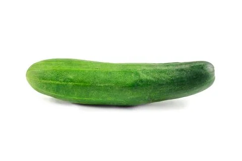Cucumbers on an isolated white background Stock Photos