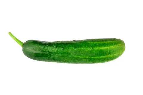 Cucumbers on an isolated white background Stock Photos