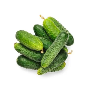Cucumbers isolated on white Stock Photos