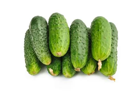 Cucumbers isolated on white Stock Photos