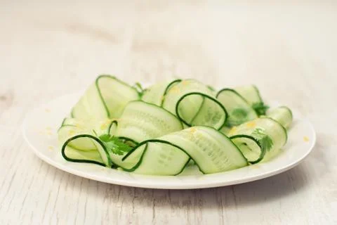 Cucumbers salad Stock Photos