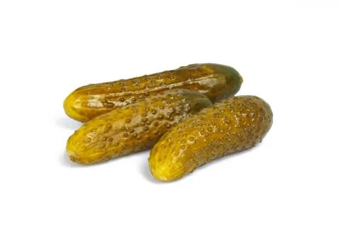 Cucumbers on white background Stock Photos