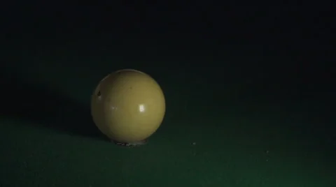 Cue closely approaches white ball 스톡 동영상 52095331