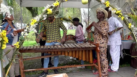 Cuenca, Ecuador - 2019-11-02 - Cuenca Days Street Fair With Sound - Musicians Stock Footage 132302591