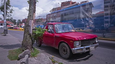 Cuenca, Ecuador. City life, 4k time lapse Stock Footage 64080558