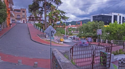 Cuenca, Ecuador. Traffic. 4k time lapse Stock Footage 63962100
