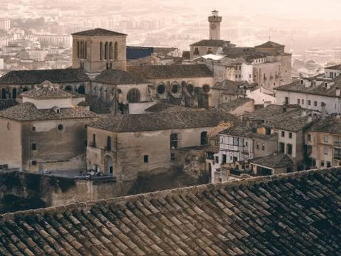 Cuenca old town view from above Stock Photos