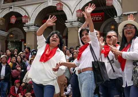   CUENCA PARADE 100 YEARS PARADE HERLINDA TORAL Cuenca, Ecuador May 4, 202... Stock-Fotos