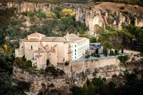 Cuenca, Spain 11 October , 2017. Cuenca Monastery now a hotel - Parador de Cu Stock Photos