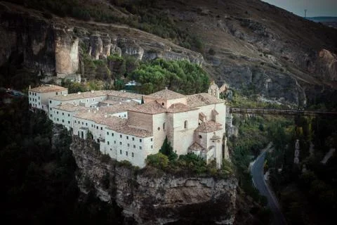 Cuenca, Spain 11 October , 2017. Cuenca Monastery now a hotel - Parador de Cu Stock Photos