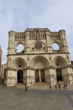 CUENCA, SPAIN - APRIL 19, 2018: view of the cathedral of Cuenca, Spain Stock Photos