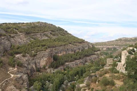 Cuenca, Spain. View over the old town Stock Photos