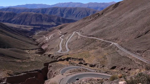 Cuesta Lipan overview highway Stock Footage 39100386