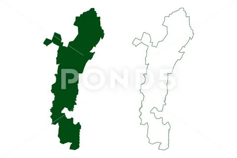 Cuetzala del Progreso municipality (Free and Sovereign State of Guerrero, Mex Stock Illustration