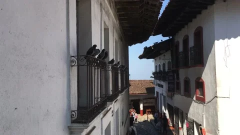 Cuetzalan street Stock Footage 170167752