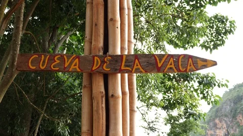 Cueva De La Lavaca, Mountains, Nature And Cuban Landscape In Vinales, Cuba Stock Footage 93488593