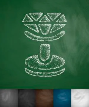 Cufflink icon Stock Illustration