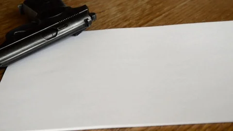 Cuicide note Stock-Footage 121619654