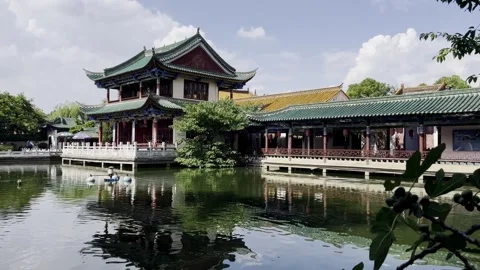Cuihu Park Kunming Stock Footage 244046789