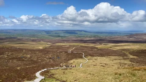 Cuilcagh Boardwalk Trail Stock Footage 156244879