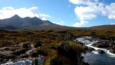 Cuillins and River Sligachan Stock Footage 78484914