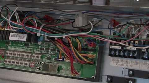 Cuircuit board dolly electronics Stock Footage 59847118