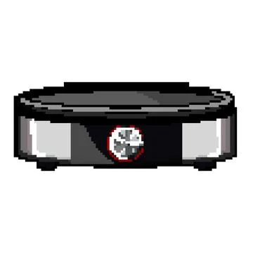 Cuisine crepe maker pixel art vector illustration Illustrazione stock