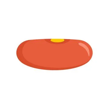 Cuisine kidney bean icon flat isolated vector Stock Illustration