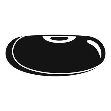 Cuisine kidney bean icon, simple style Illustrazione stock