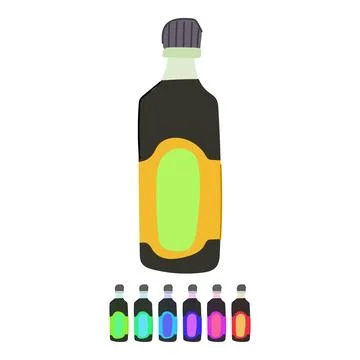 Cuisine soy sauce vector cartoon graphic Stock Illustration