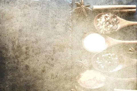 Culinary background. A sheet of paper with a transparent pattern of wooden .. 스톡 사진