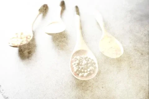 Culinary background. A sheet of paper with a transparent pattern of wooden .. Foto stock