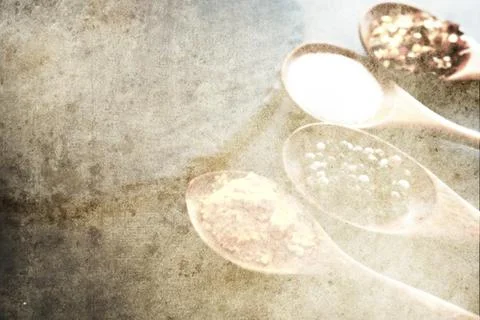 Culinary background. A sheet of paper with a transparent pattern of wooden .. Foto stock