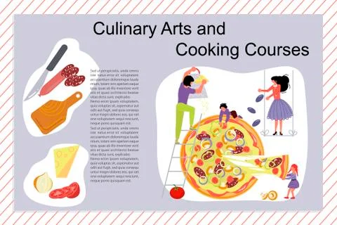 Culinary cooking course Poster Stock Illustration