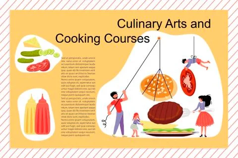 Culinary cooking course Poster Stock Illustration