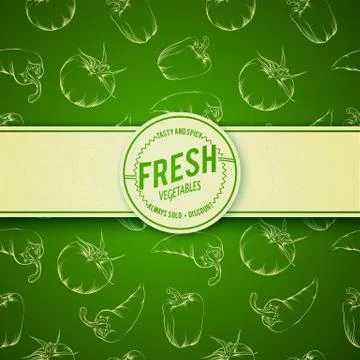 Culinary cover background. Stock Illustration