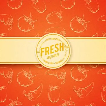 Culinary cover background. Stock Illustration