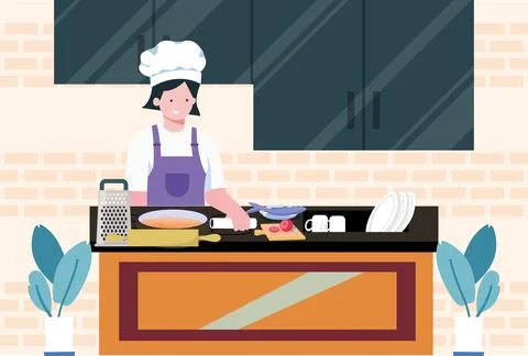 Culinary Crafter Concept Illustration Stock Illustration