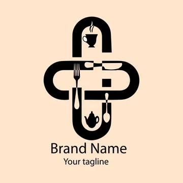 Culinary Cross logo Stock Illustration