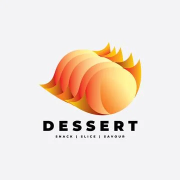 Culinary Dessert Logo Stock Illustration