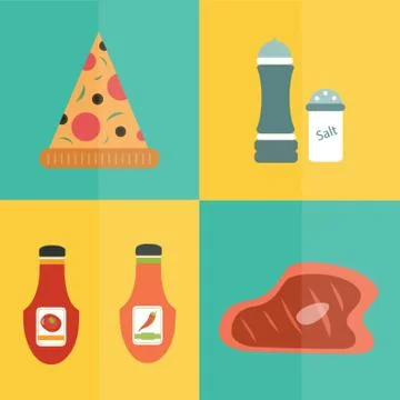 Culinary Icons Illustrazione stock