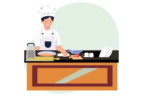 Culinary Keeper Concept Illustration Stock Illustration