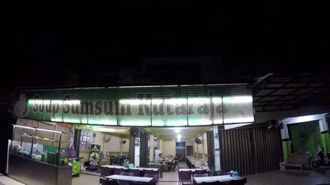 Culinary night Banda Aceh Marrow soup Stock Footage 119191957