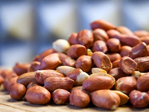 Culinary Peanut Image. Peanuts captured up close, ideal for cookbooks Stock Photos