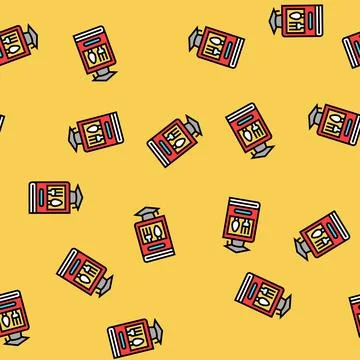 Culinary school restaurant chef vector seamless pattern Stock Illustration