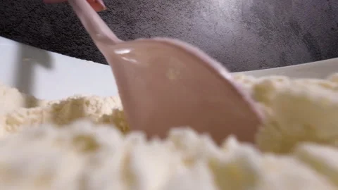 Culinary Symphony: Delicate Slow-Motion Kneading for Perfect Cookie Dough Video stock 255329037